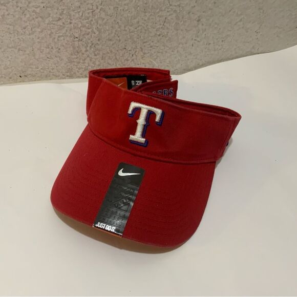 New Nike MLB Texas Rangers Visor Cap Hat - Picture 2 of 4